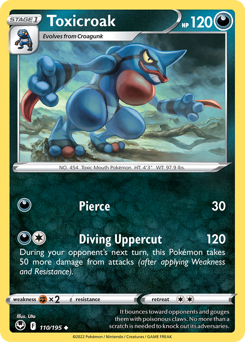 Toxicroak #110 Silver Tempest