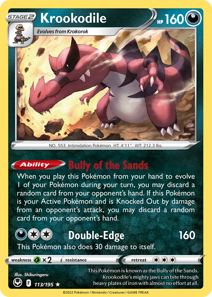 Krookodile #113 Silver Tempest