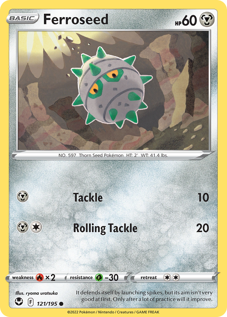 Ferroseed #121 Silver Tempest