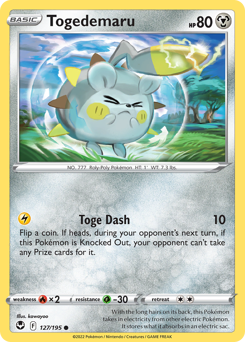 Togedemaru #127 Silver Tempest