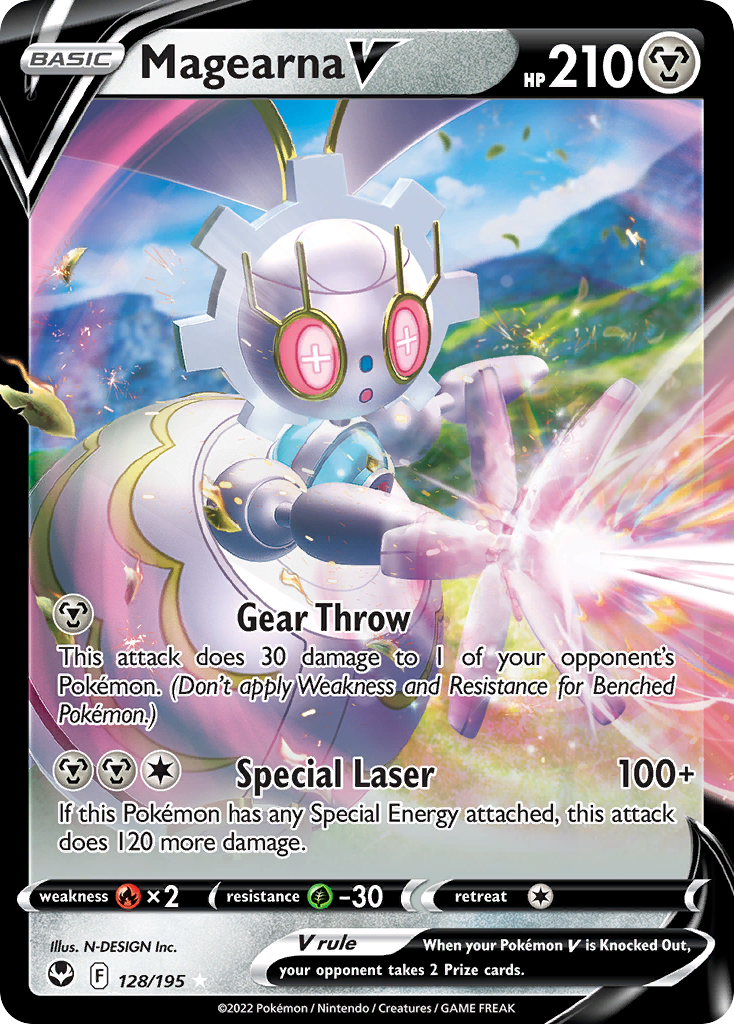 Magearna V #128 Silver Tempest
