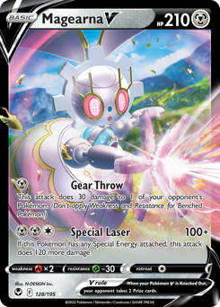 Magearna V #128 Silver Tempest