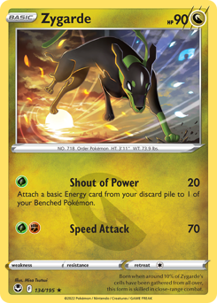 Zygarde #134 Silver Tempest