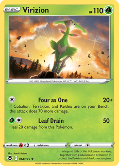 Virizion #14 Silver Tempest