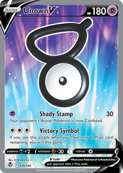 Unown V #176 Silver Tempest