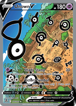 Unown V #177 Silver Tempest