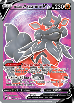 Hisuian Arcanine V #179 Silver Tempest
