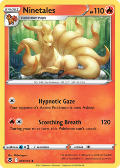 Ninetales #18 Silver Tempest