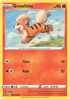 Growlithe #19 Silver Tempest