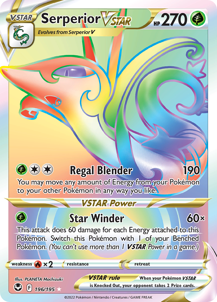 Serperior VSTAR #196 Silver Tempest