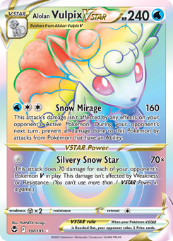Alolan Vulpix VSTAR #197 Silver Tempest