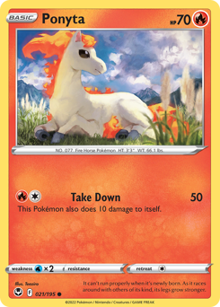 Ponyta #21 Silver Tempest