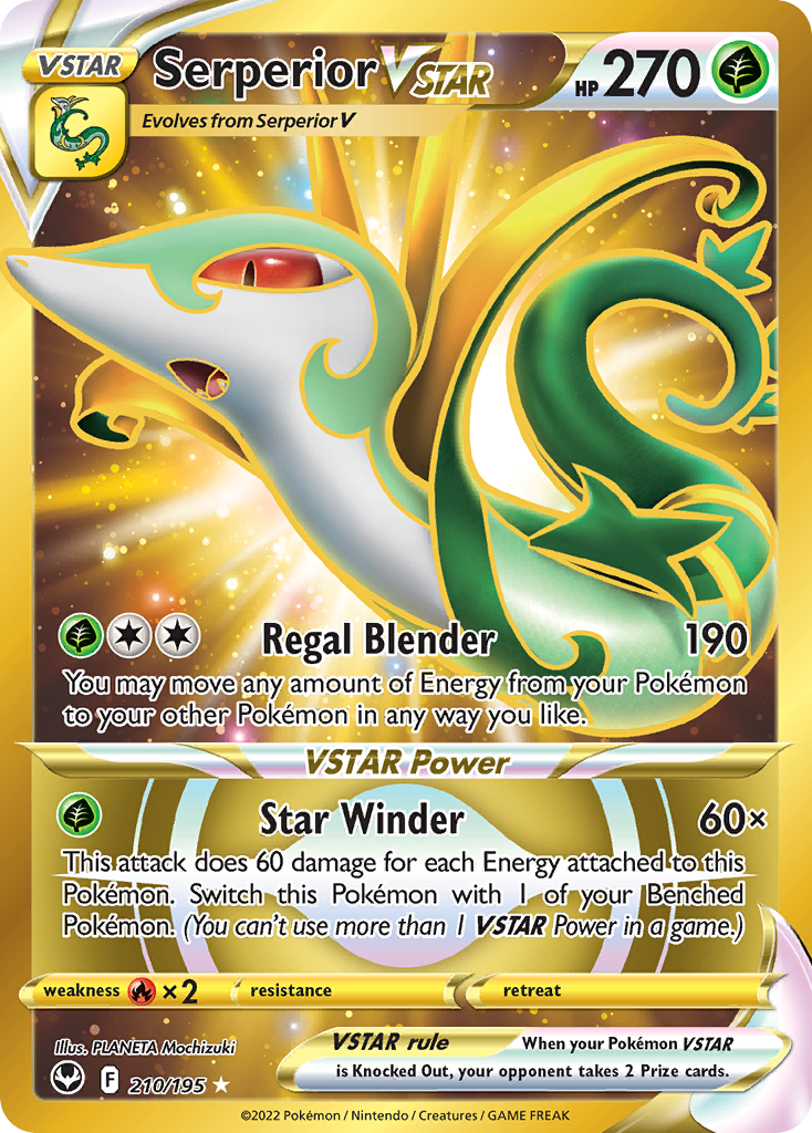 Serperior VSTAR #210 Silver Tempest