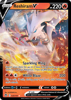 Reshiram V #24 Silver Tempest