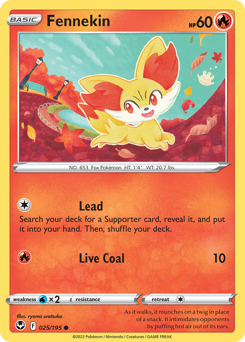 Fennekin #25 Silver Tempest