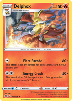 Delphox #27 Silver Tempest