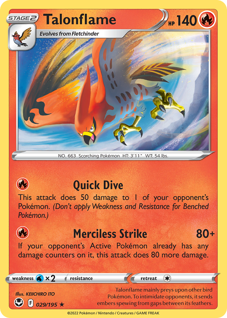 Talonflame #29 Silver Tempest