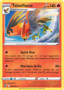 Talonflame #29 Silver Tempest