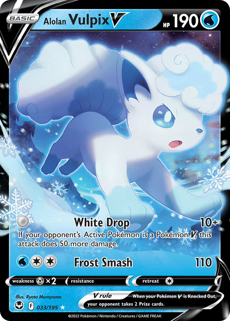 Alolan Vulpix V #33 Silver Tempest
