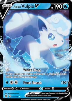 Alolan Vulpix V #33 PSA 10