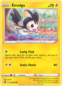 Emolga #54 Silver Tempest