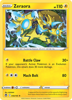Zeraora #56 Silver Tempest