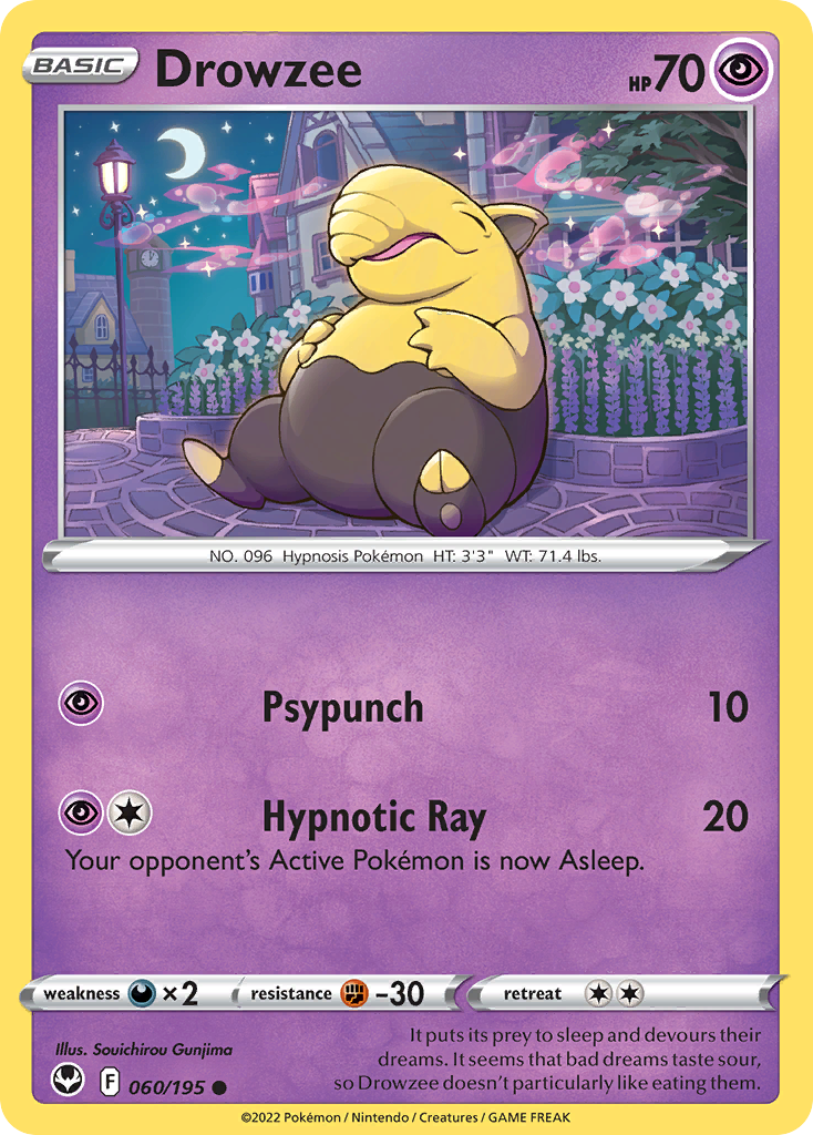 Drowzee #60 Silver Tempest
