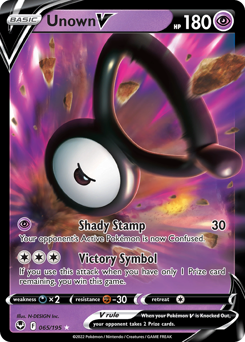 Unown V #65 Silver Tempest