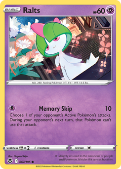 Ralts Silver Tempest #67