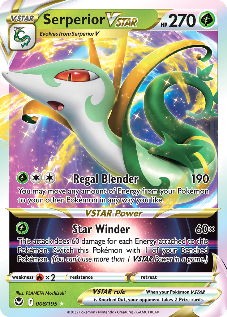 Serperior VSTAR #8 Silver Tempest