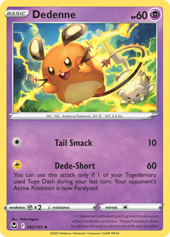 Dedenne #85 Silver Tempest