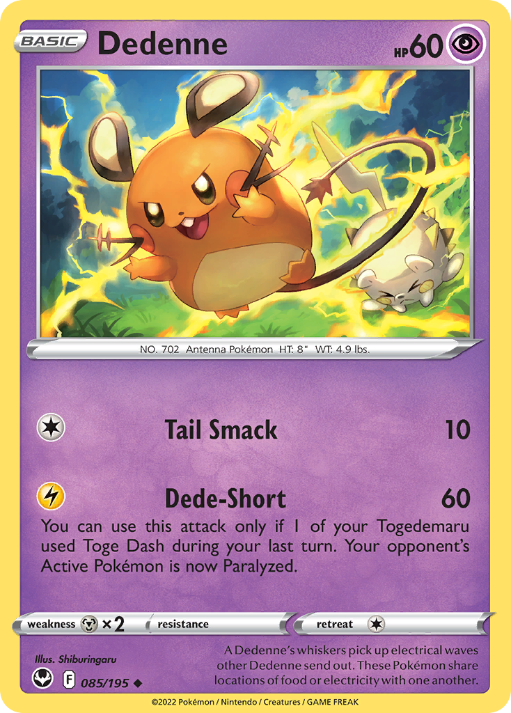 Dedenne #85 Silver Tempest
