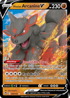 Hisuian Arcanine V #90 Silver Tempest