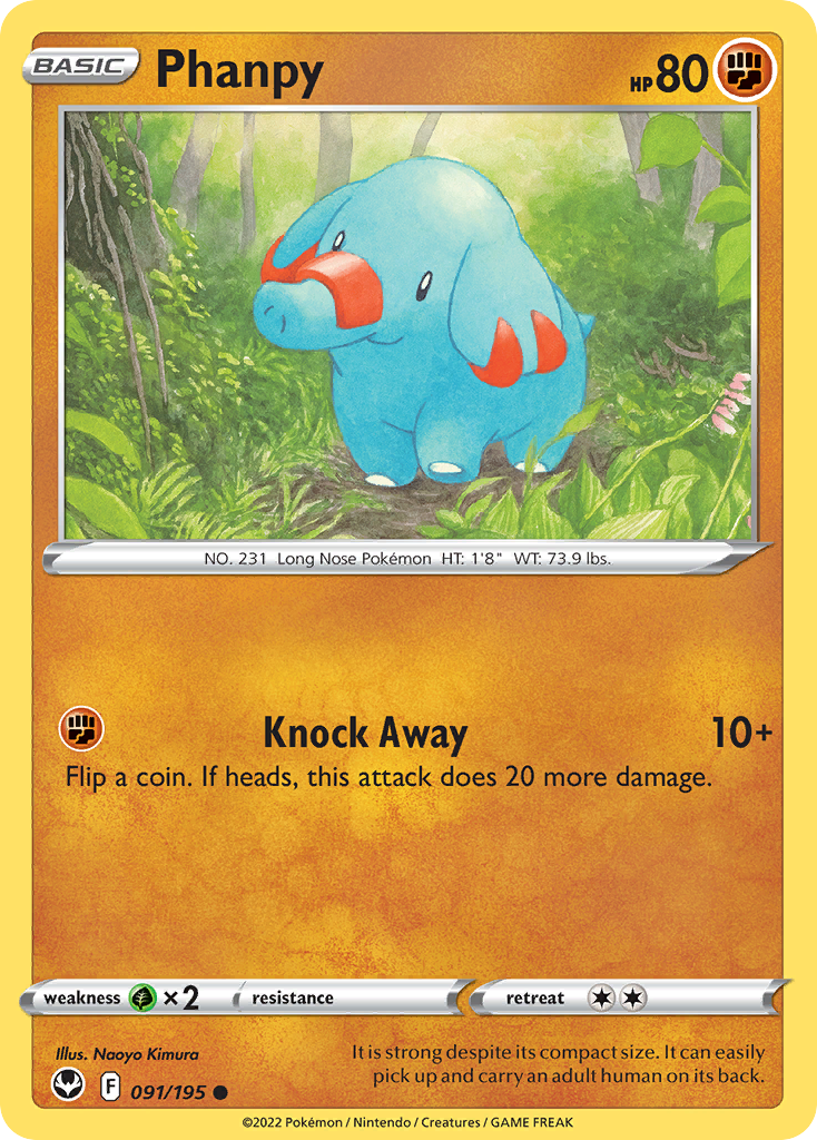 Phanpy #91 Silver Tempest