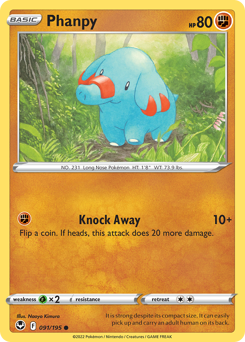 Phanpy #91 Silver Tempest