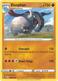 Donphan #92 Silver Tempest