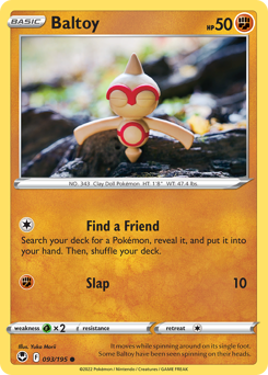 Baltoy #93 Silver Tempest