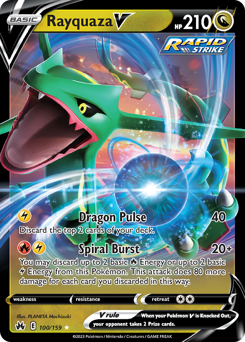 Rayquaza V #100 Crown Zenith