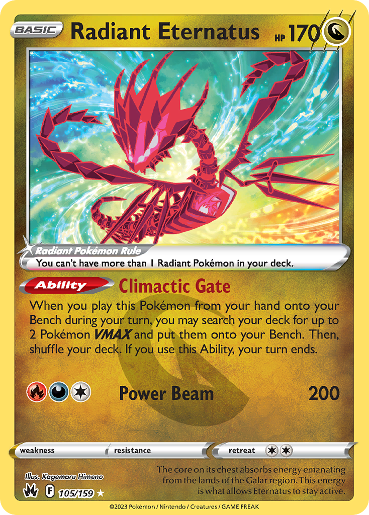 Radiant Eternatus #105 Crown Zenith