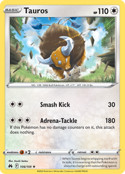 Tauros #106 Crown Zenith