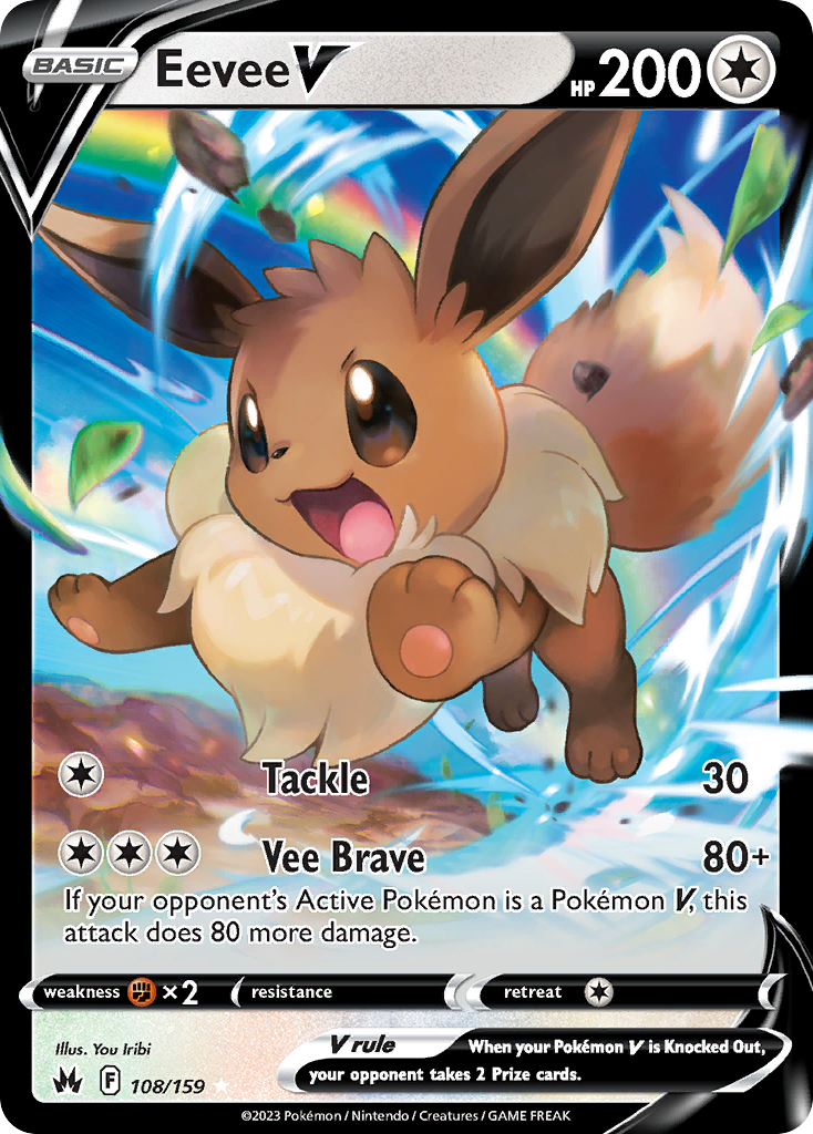 Eevee V #108 Crown Zenith