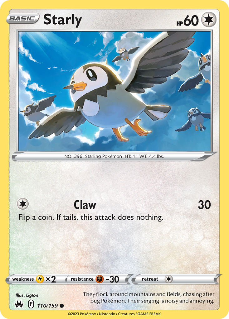 Starly #110 Crown Zenith