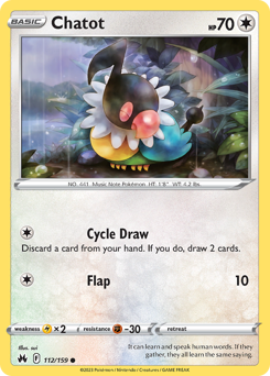 Chatot #112 Crown Zenith