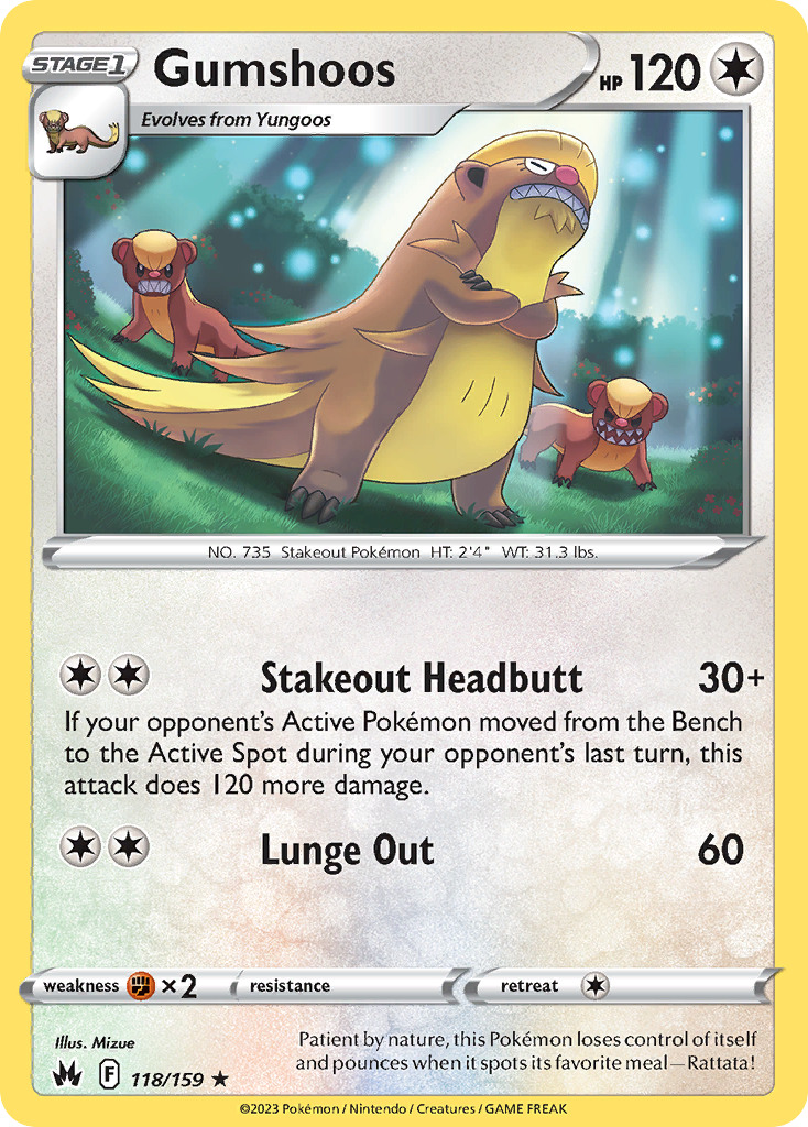 Gumshoos #118 Crown Zenith