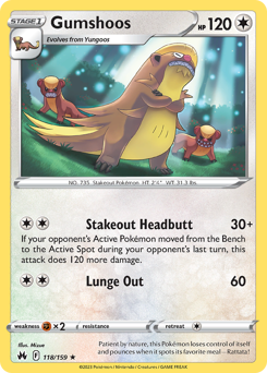 Gumshoos #118 Crown Zenith