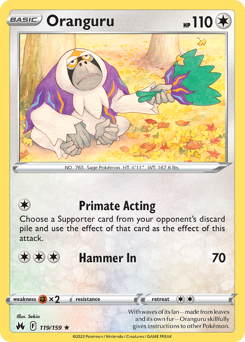 Oranguru #119 Crown Zenith