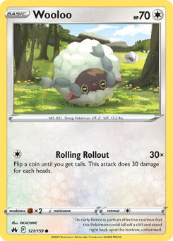 Wooloo #121 Crown Zenith
