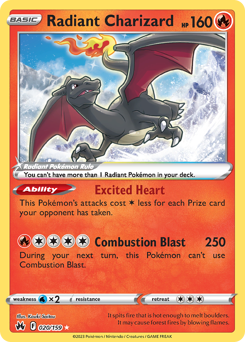 Radiant Charizard #20 Crown Zenith