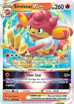 Simisear VSTAR #23 Crown Zenith
