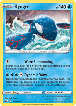 Kyogre #36 Crown Zenith